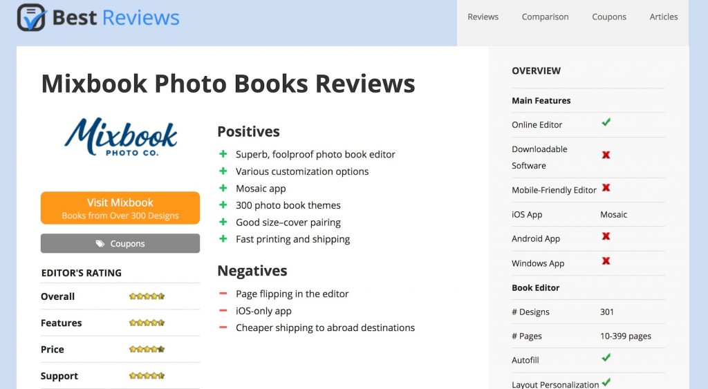 Mixbook Review on Best Reviews