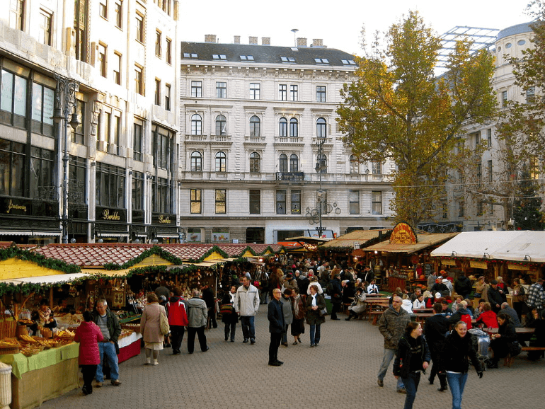 Christmas Market at Vörösmarty Square